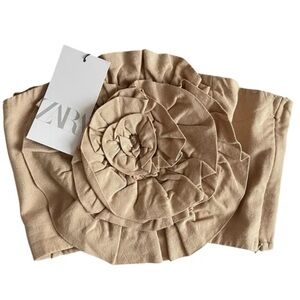 Zara linen blend top